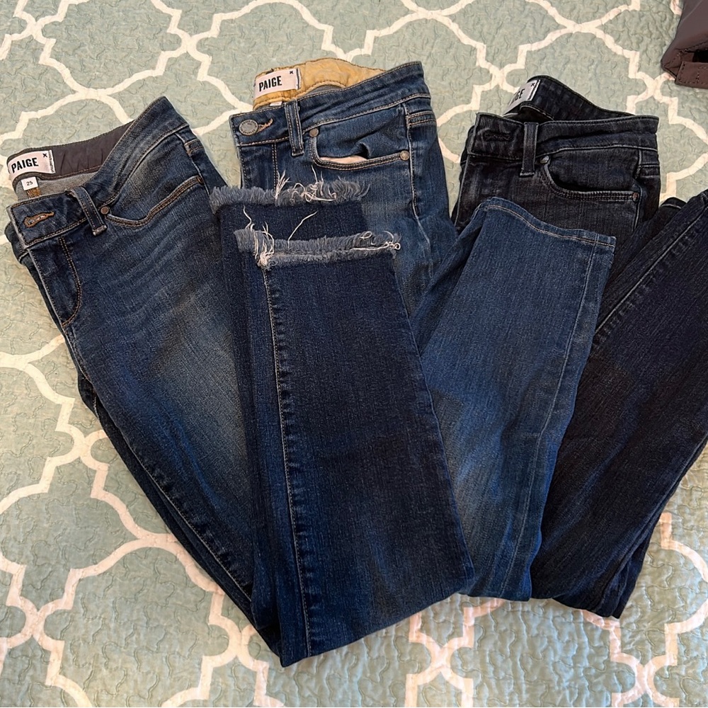 Bundle Of 3 Pairs Of Paige Jeans - image 1